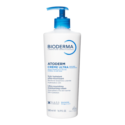 BIODERMA kremas normaliai, sausai odai Atoderm Crème Ultra, 500 ml