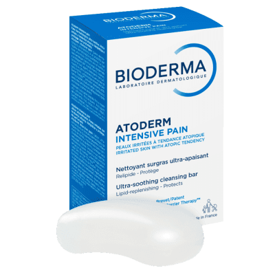 BIODERMA raminantis valomasis muilas sudirgusiai, atopiškai odai ATODERM INTENSIVE PAIN, 150 g