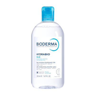 BIODERMA micelinis valomasis vanduo dehidratuotai odai HYDRABIO H2O, 500 ml