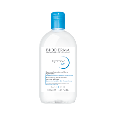 BIODERMA micelinis valomasis vanduo dehidratuotai odai HYDRABIO H2O, 500 ml