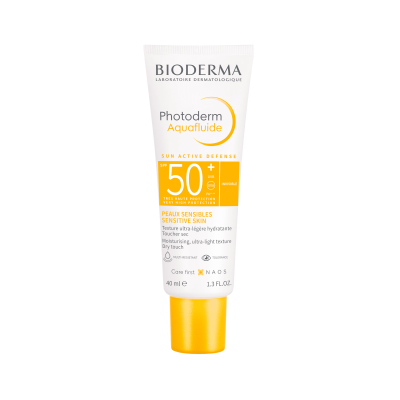 BIODERMA  apsauga nuo saulės visų tipų odai PHOTODERM AQUAFLUIDE SPF50+ , 40 ml