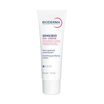 BIODERMA raminantis kremas jautriai, raustančiai odai, padedantis sumažinti odos pleiskanojimą, SENSIBIO DS+, 40 ml