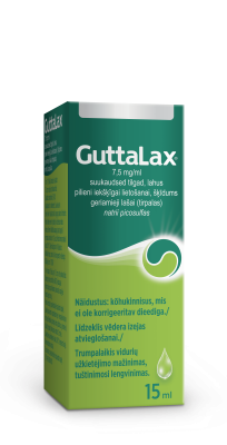 Guttalax 7,5 mg/ml geriamieji lašai (tirpalas) 15 ml 