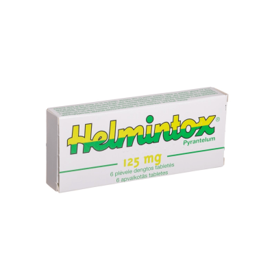Helmintox 125 mg plėvele dengtos tabletės N6
