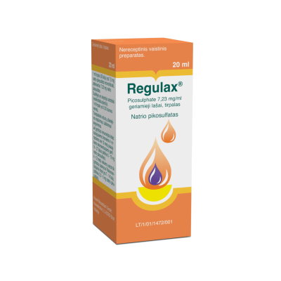 Regulax Picosulphate 7,23 mg/ml geriamieji lašai 20 ml