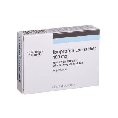 Ibuprofen Lannacher 400 mg plėvele dengtos tabletės N10