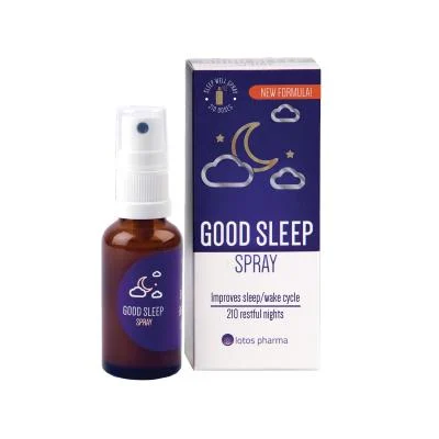 Good Sleep Spray. Maisto papildas su saldikliu. 30 ml