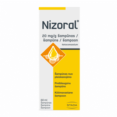 NIZORAL 20 mg/g šampūnas 60 ml