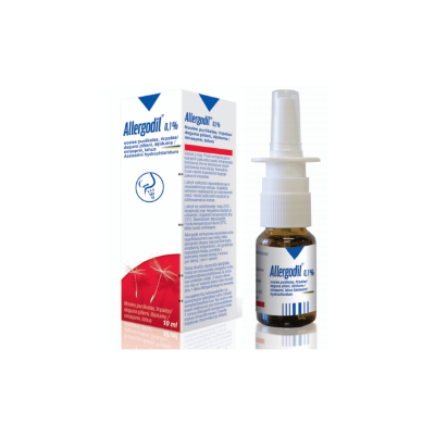 Allergodil 0,1% nosies purškalas 10 ml