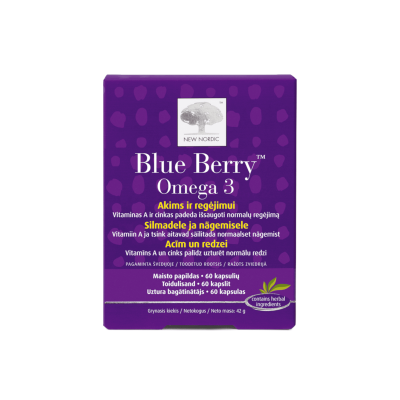Blue Berry Omega 3 kapsulės N60