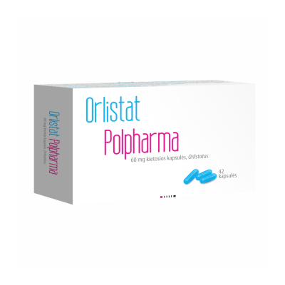 Orlistat Polpharma 60 mg kietosios kapsulės N42