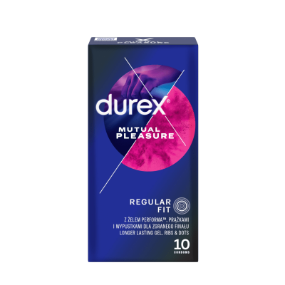 DUREX MUTUAL PLEASURE prezervatyvai, 10 vnt. 