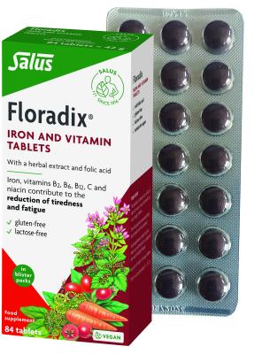 FLORADIX tabletės su geležimi ir vitaminais, N84