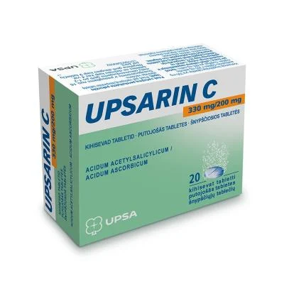 Upsarin C 330 mg/200 mg šnypščiosios tabletės N20