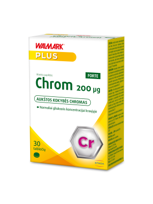 WALMARK Chrom Forte 200 µg tabletės N30