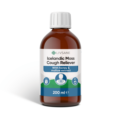 LIVSANE sirupas nuo kosulio su islandine kerpe 200 ml