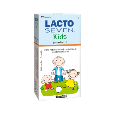 Lactoseven Kids kramtomosios tabletės N20