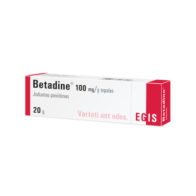 Betadine 100 mg/g tepalas 20 g
