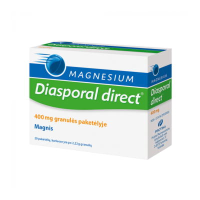 Magnesium Diasporal direct 400 mg granulės paketėlyje N20