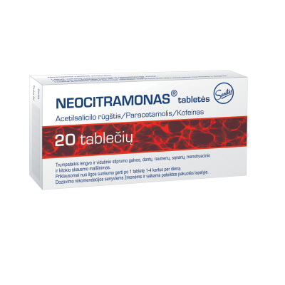Neocitramonas tabletės N20