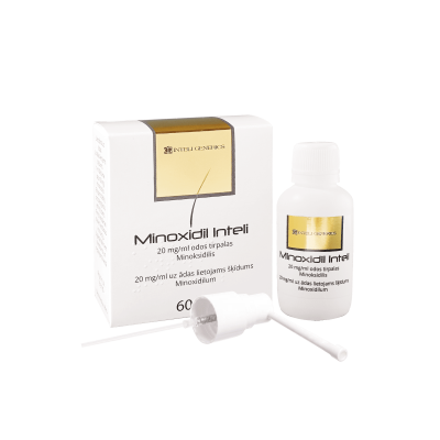 MINOXIDIL INTELI 20 mg/ml odos tirpalas 60 ml