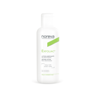 NOREVA losjonas veidui, nugarai ir krūtinei EXFOLIAC 125 ml