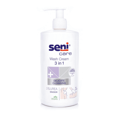 SENI Care kremas valomasis 3in1 su šlapalu 500ml
