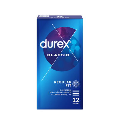 DUREX CLASSIC prezervatyvai, 12 vnt.