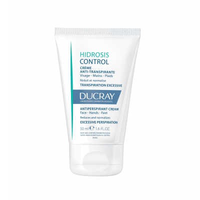 DUCRAY veido, rankų ir pėdų kremas nuo gausaus prakaitavimo HIDROSIS 50 ml