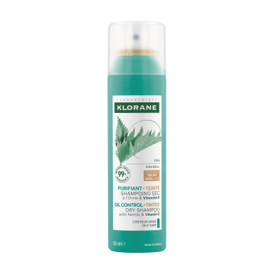 KLORANE sausas šampūnas su dilgelėmis plaukams, 150 ml