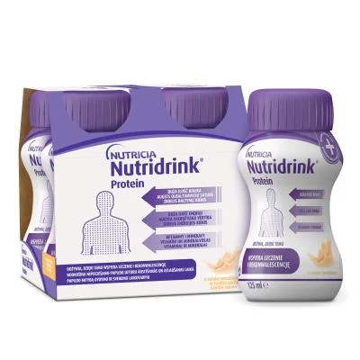 NUTRIDRINK Protein vanilės skonio, 4x125ML