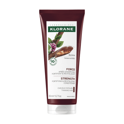 KLORANE kondicionierius slenkantiems plaukams su chininu ir vitaminu B Quinine 200 ml