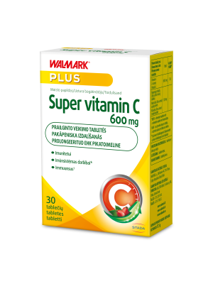 WALMARK Super Vitaminas C 600 mg tabletės N30