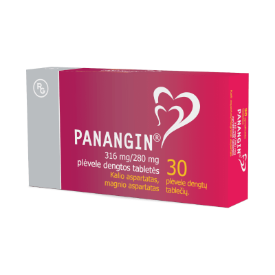 PANANGIN 316mg/280mg plėvele dengtos tabletės, N30