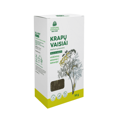 ŠVENČIONIŲ VAISTAŽOLĖS KRAPŲ VAISIAI, žolelių arbata, 50 g