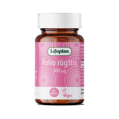 LIFEPLAN FOLIO RŪGŠTIS 400 mg, N90