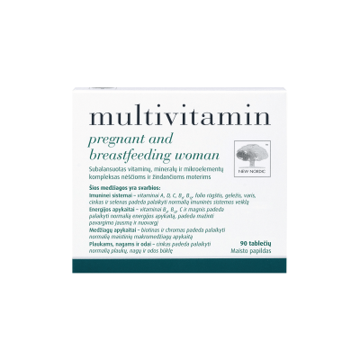 MULTIVITAMIN multivitaminai moterims PREGNANT AND BREASTFEEDING WOMAN N90