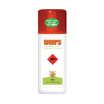 Ben‘s repelentas su citrinkvapių eukaliptų aliejumi 100ml