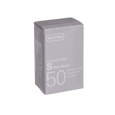 GLUCOCARD S diagnostinės juostelės gliukozės kiekiui nustatyti (nekalibruojamos) N50