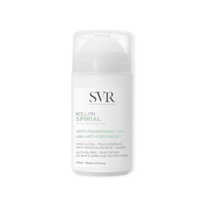 SVR antiperspirantas su probiotikais jautriai odai SPIRIAL ROLL-ON, 50 ml