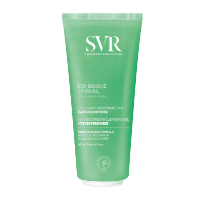 SVR kūno prausiklis su probiotikais jautriai odai SPIRIAL DEO-DOUCHE, 200 ml