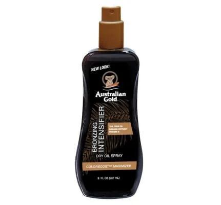AUSTRALIAN GOLD įdegį skatinantis sausas aliejus su bronzantais Intensifier, 237ml
