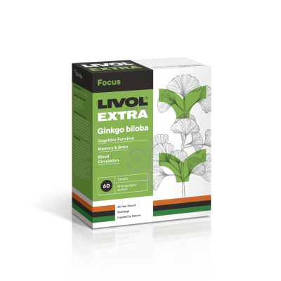 LIVOL EXTRA Gingko Biloba tabletės, N60