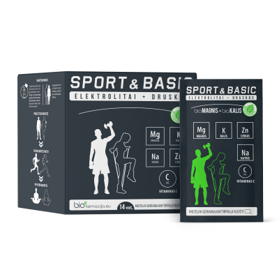 SPORT&BASIC bioMagnis+bioKalis milteliai, N14