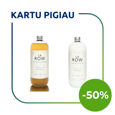 LE ROW DOLCE NONNA skysto skalbiklio ir minkštiklio su dozatoriumi rinkinys	
