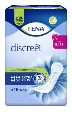 TENA įklotai Discreet Extra Plus N16