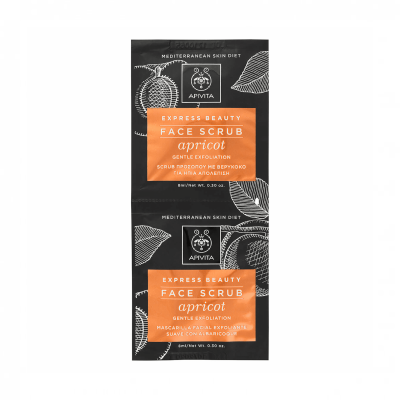 APIVITA veido šveitiklis su abrikosais EXPRESS BEAUTY 2 x 8ml