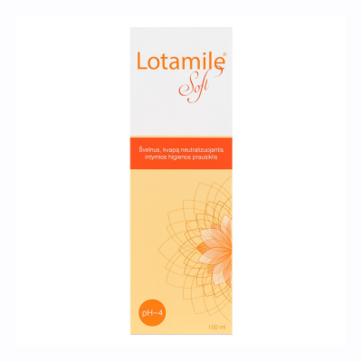 Lotamile Soft švelnus, kvapą neutralizuojantis intymios higienos prausiklis moterims 150 ml