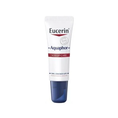 EUCERIN atkuriamasis lūpų balzamas AQUAPHOR SOS, nuo 3 m., 10 ml