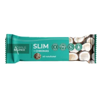 ACORUS BALANCE užkandis svorio kontrolei su chromu SLIM, 5 vnt.